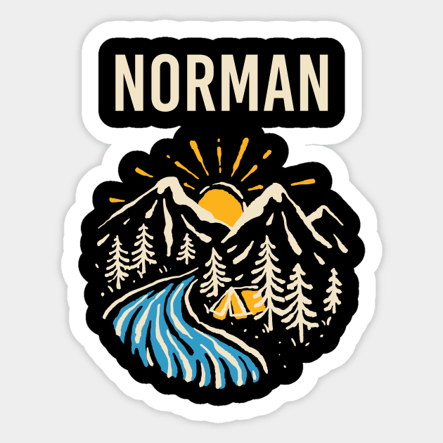 Norman Sticker by blakelan128